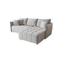 ECKSOFA Treviso - Hellgrau, Holzwerkstoff/Textil (245/185cm) - Fun Möbel