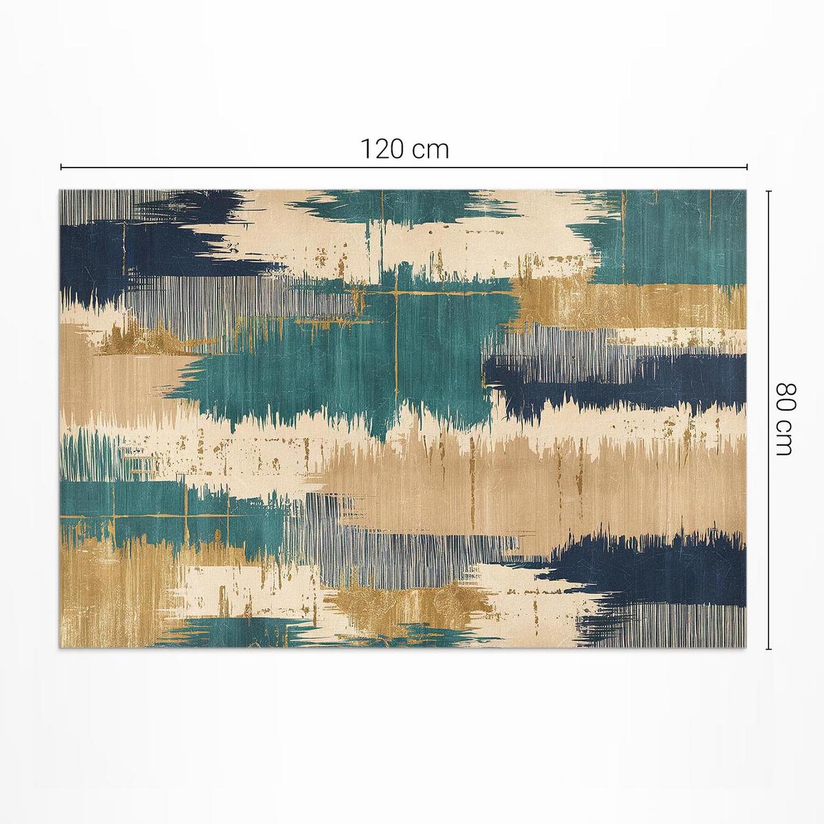 TEPPICH 80x120 cm Abstrakte Farbspuren Effekt - Gelb, Kunststoff (80/120cm) - Wallfluent