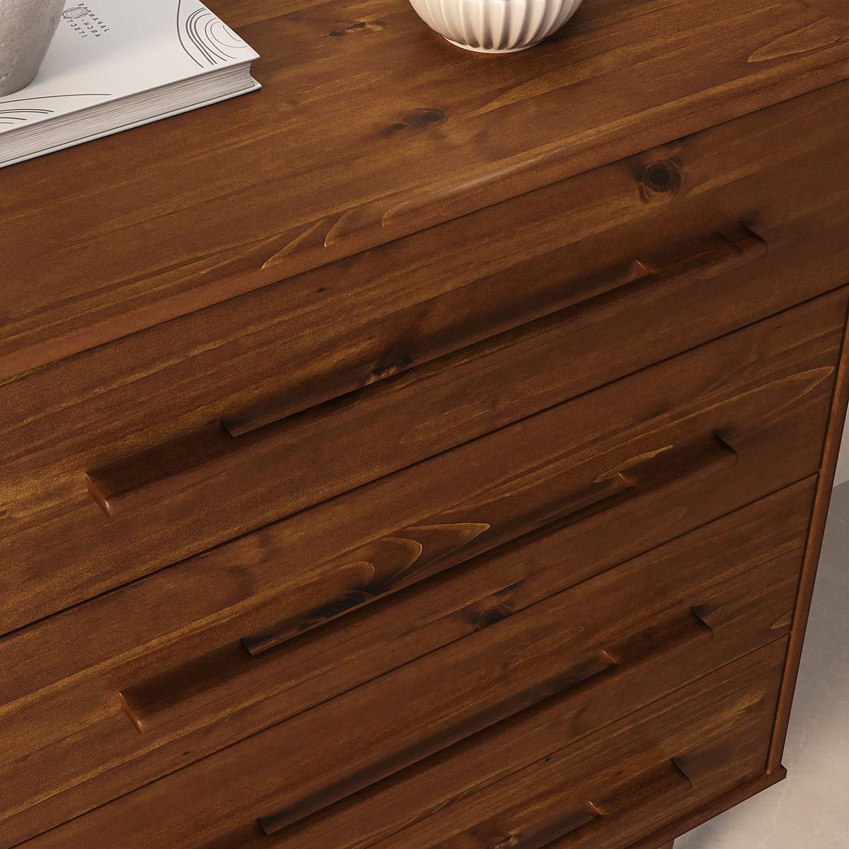 KOMMODE TECCA Kastanie - Kastanienfarben, Holz (80/96/41cm) - IDIMEX