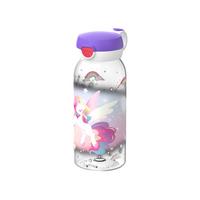 TRINKFLASCHE MIT KLAPPDECKEL Campus Unicorn Glow 600 ml - Lila, Kunststoff (0.6L) - Mepal