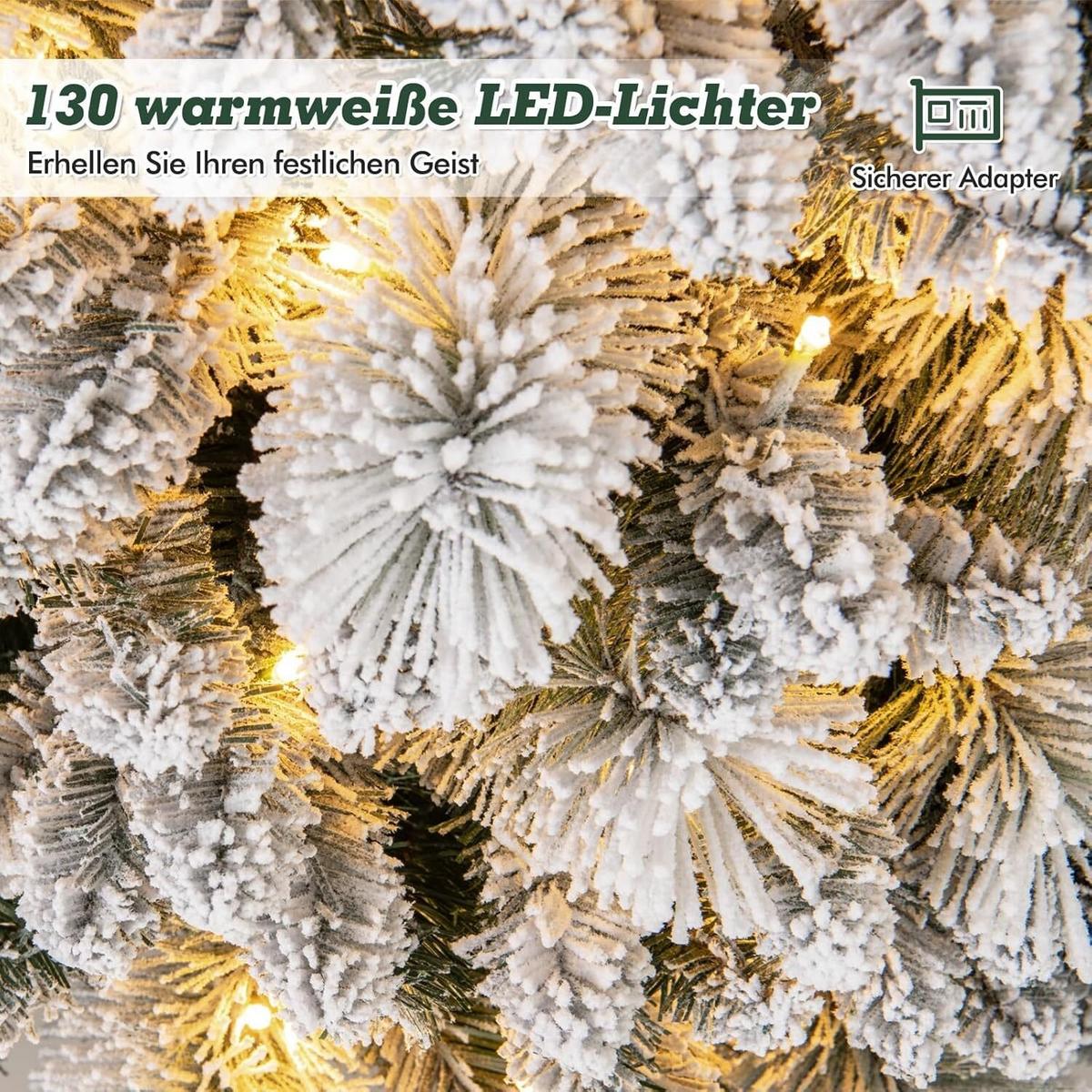 WEIHNACHTSBAUM 150cm Grün - Grün, Metall (155cm) - COSTWAY