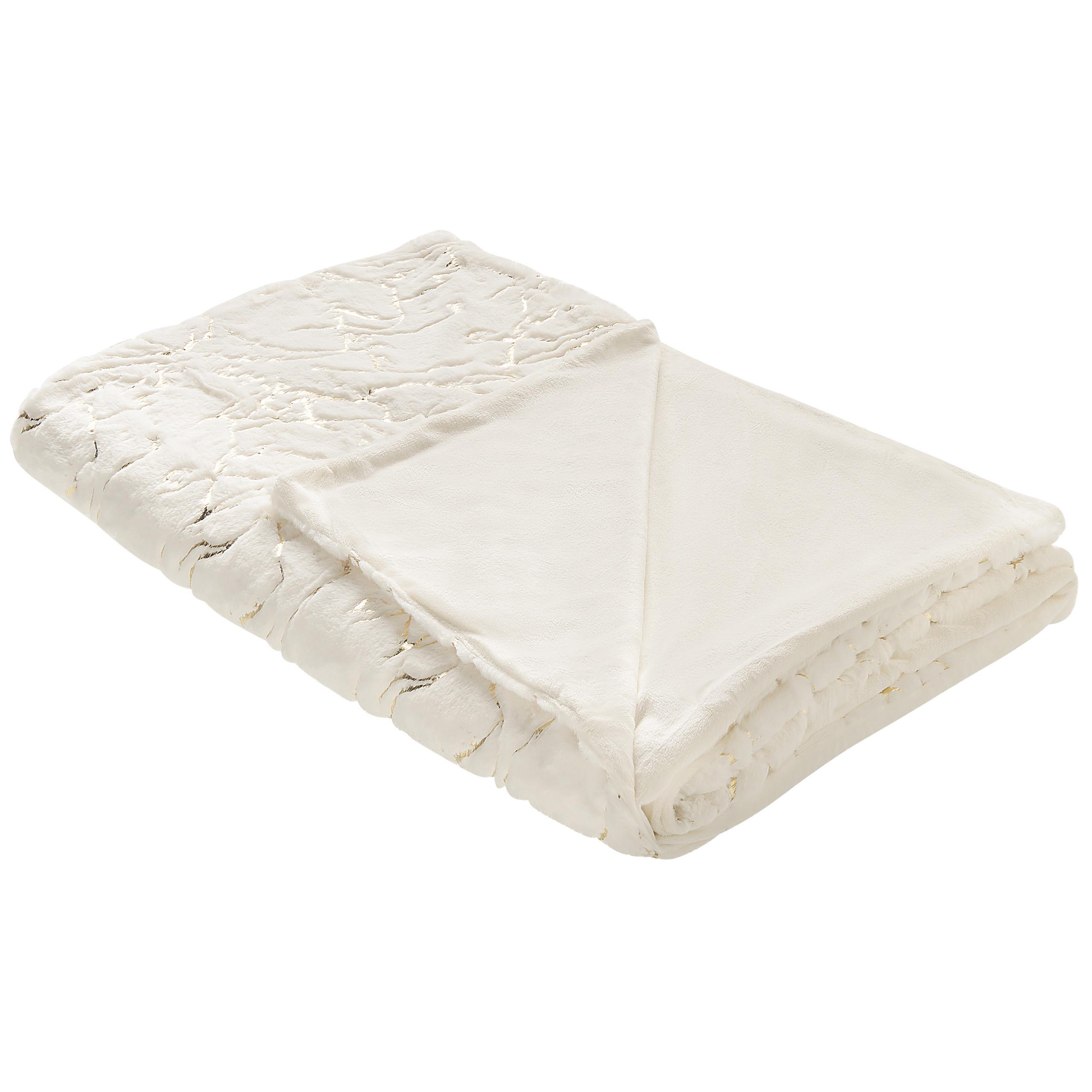 DECKE Creme Godavari 150/200 cm - Creme, Textil (150/200cm) - Beliani