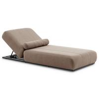SONNENLIEGE TROPEA beige, schwarz - Beige, Kunststoff (213/32/91cm) - IDIMEX