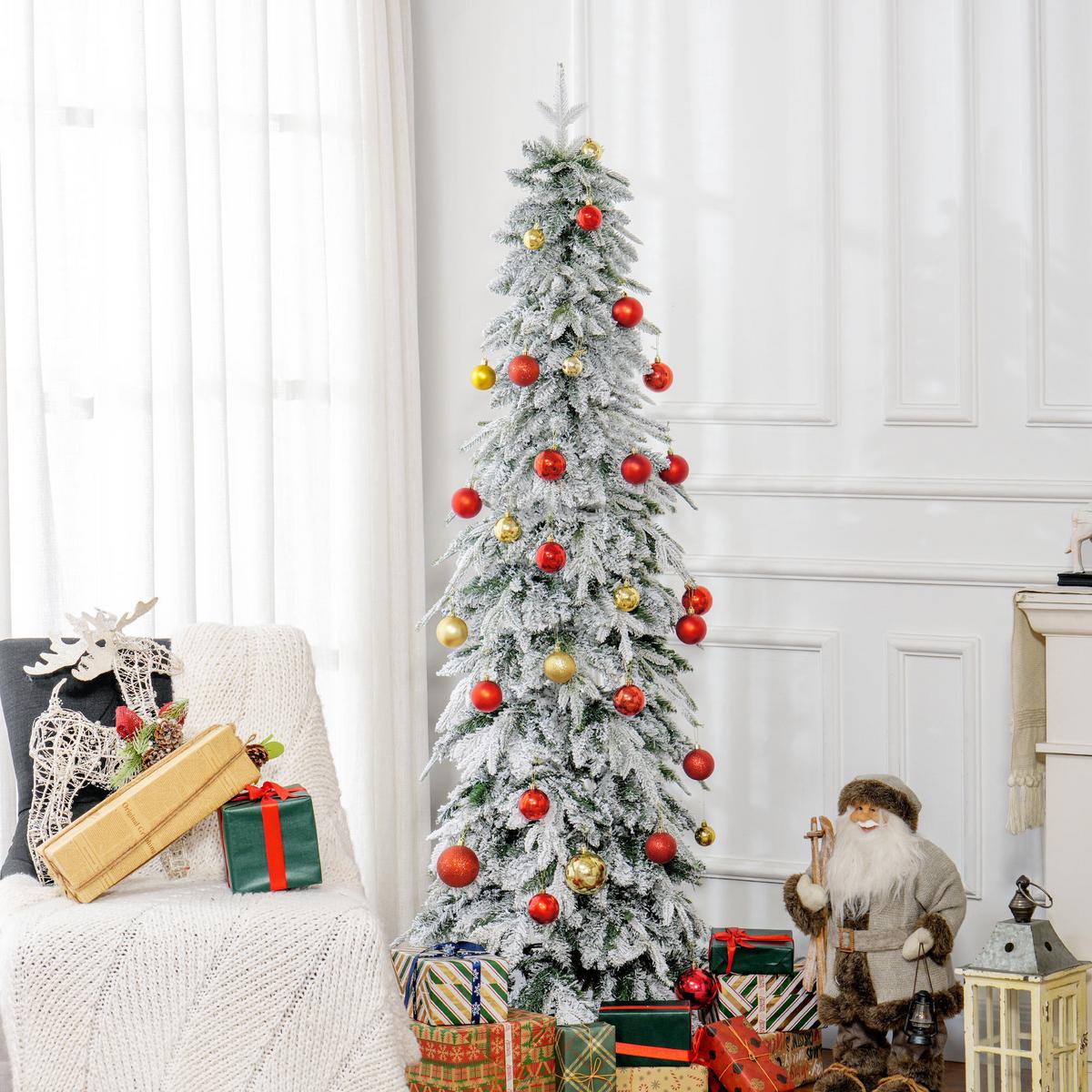 WEIHNACHTSBAUM Stahl PE Grün - Grün, Kunststoff (180cm) - HOMCOM