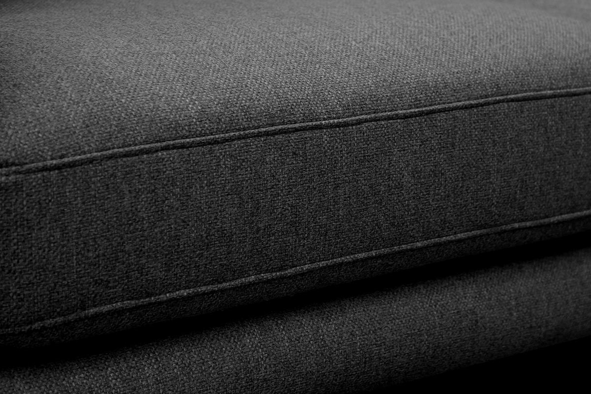 SOFA MEDIOLANE 2,5-Sitzer, schwarz - Schwarz, Holzwerkstoff/Textil (203/87/96cm) - Wozimo