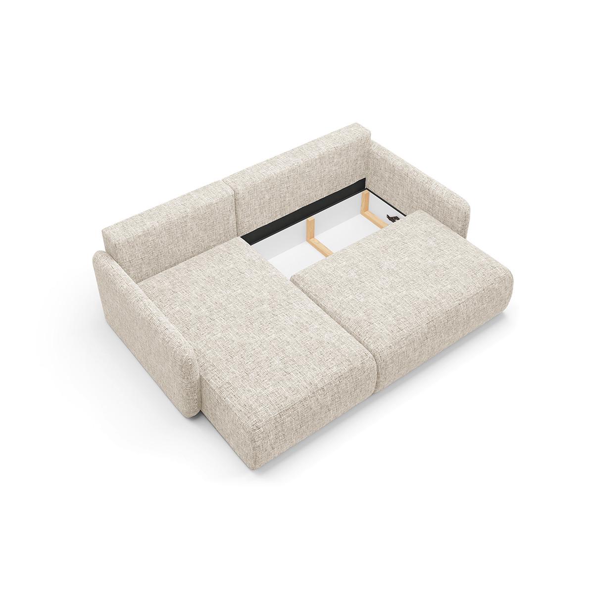ECKSOFA Lazare 3 Sitzplätze Hellgrau - Grau, Holz (217/148cm) - Petits-meubles