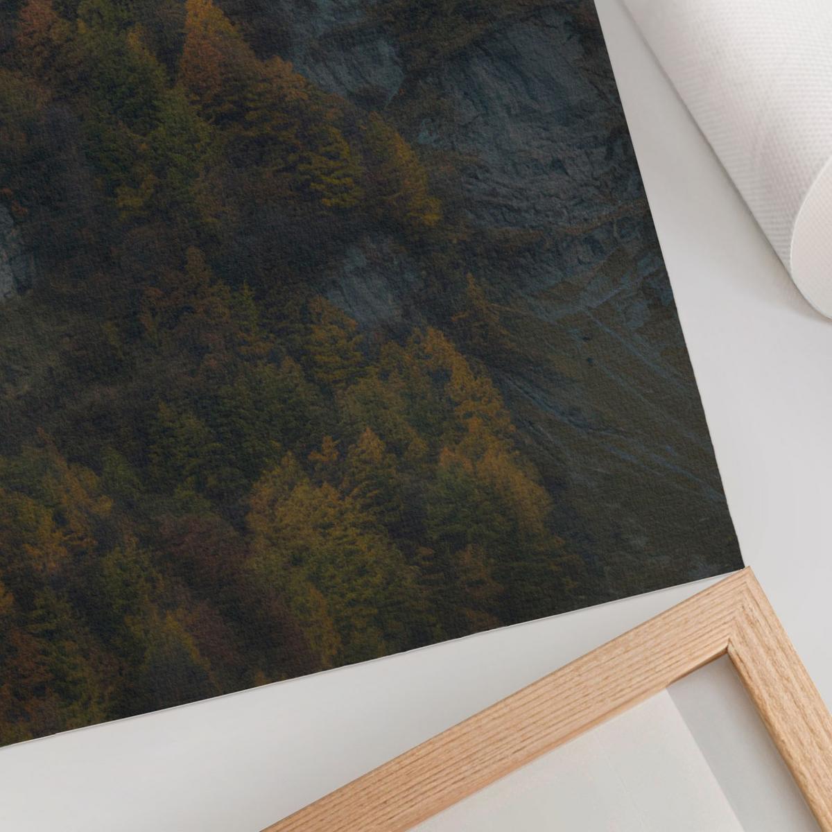 POSTER - 59x84 cm - Lunori - Herbst in den Bergen - Blau, Textil (59/84/0.1cm) - TULUP