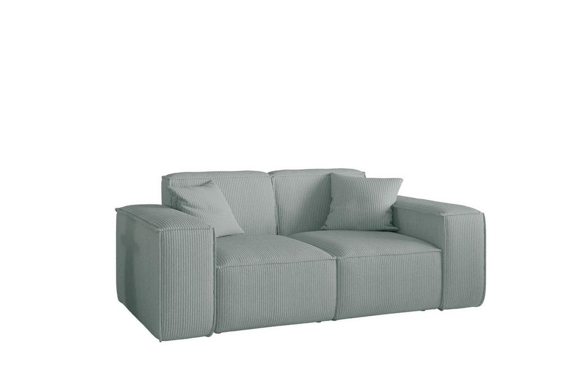 SOFA Celes Premium 2-sitzer Stoff Scala - Pastellblau, Holzwerkstoff/Textil (186/73/88cm) - Fun Möbel