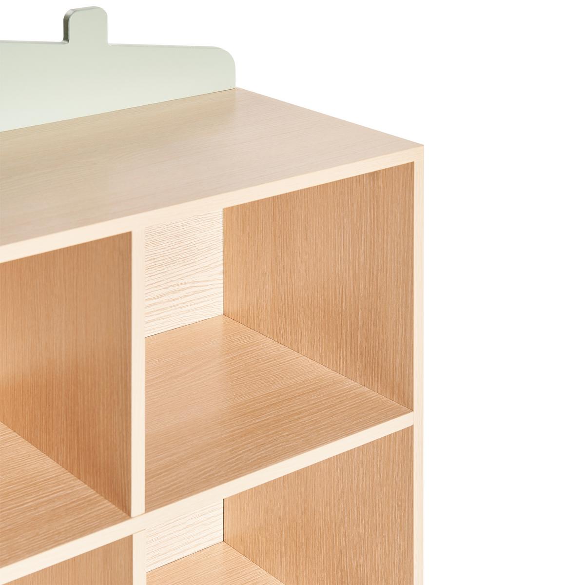 REGAL mit 2 Ebenen 105 cm Hellgrün Lackey - Braun/Grün, Holzwerkstoff (60/105/30cm) - Beliani