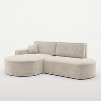 ECKSOFA Venedig Mit Schlaffunktion - Creme, Holzwerkstoff/Textil (278/179cm) - Fun Möbel