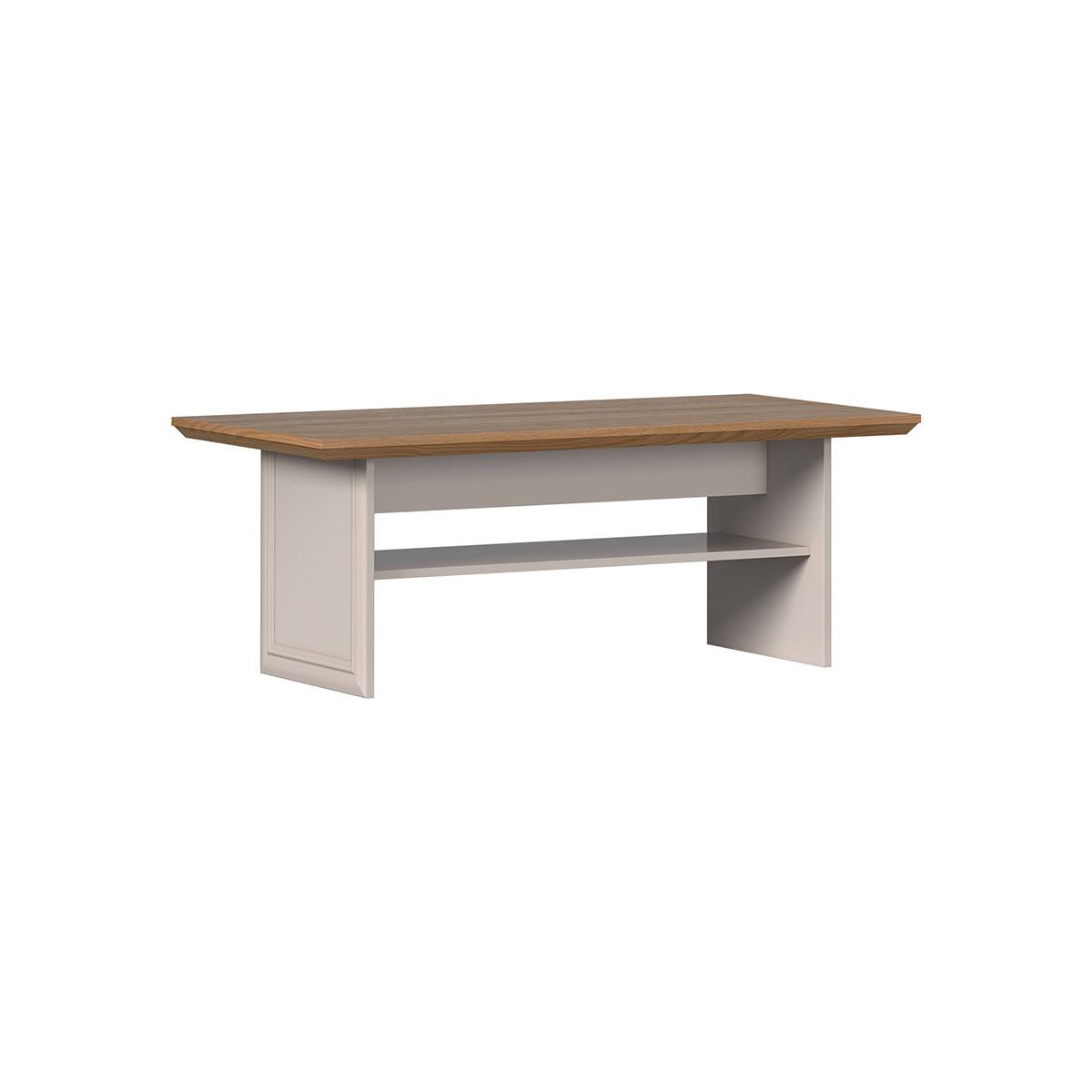 COUCHTISCH Dulci Kaschmir und Holz - Beige, Holzwerkstoff (65/125/48.1cm) - Petits-meubles