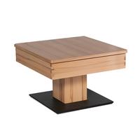 FUNKTIONSTISCH Cele 67x67x43 höhenverstellbar;diagonal verschiebbar Kernbuche - Kernbuche, Holz (67/67/43cm) - 58aufmkessel