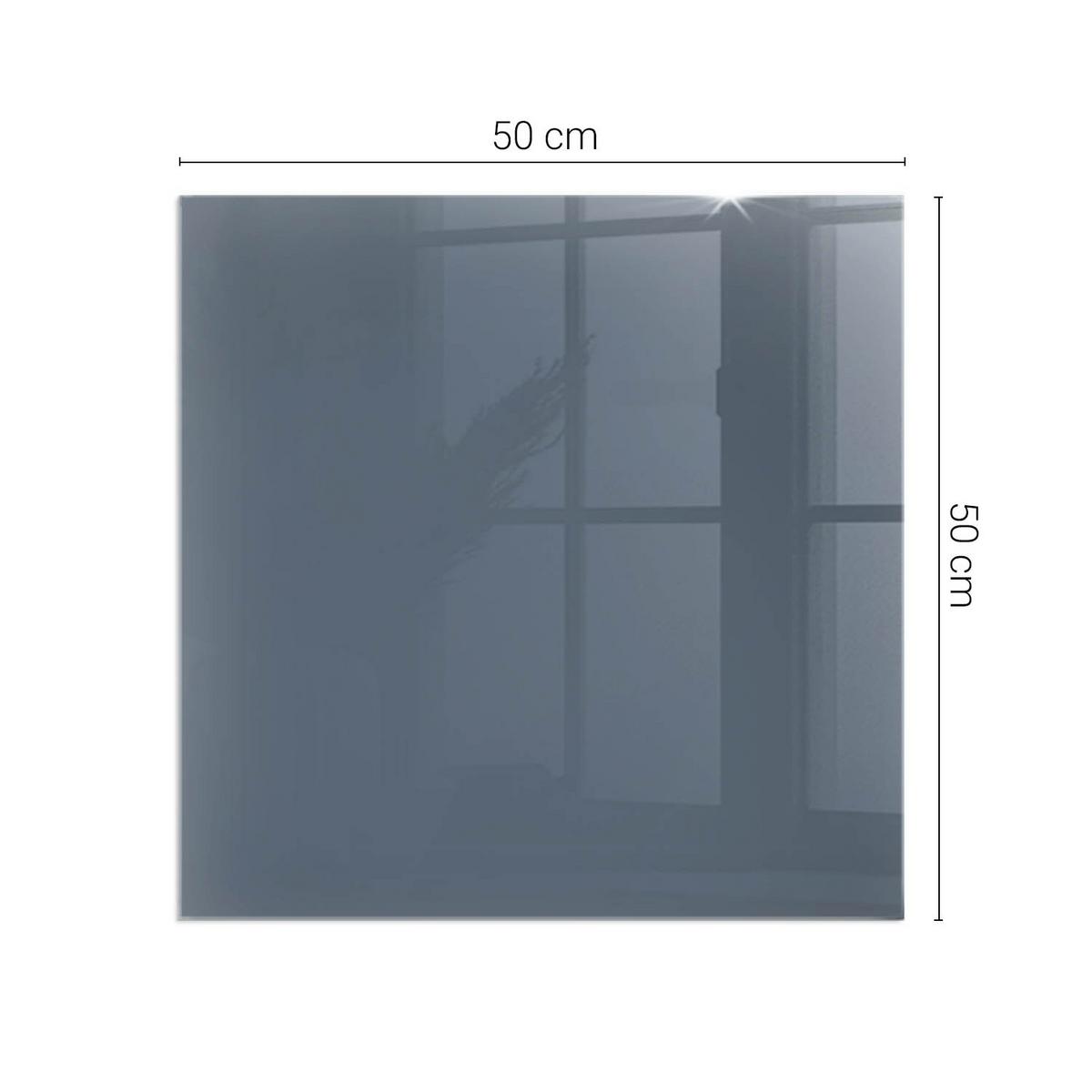 GLASPLATTE für Kamin 50x50 cm - Dunkelblau, Glas (50/50/0.4cm) - TULUP