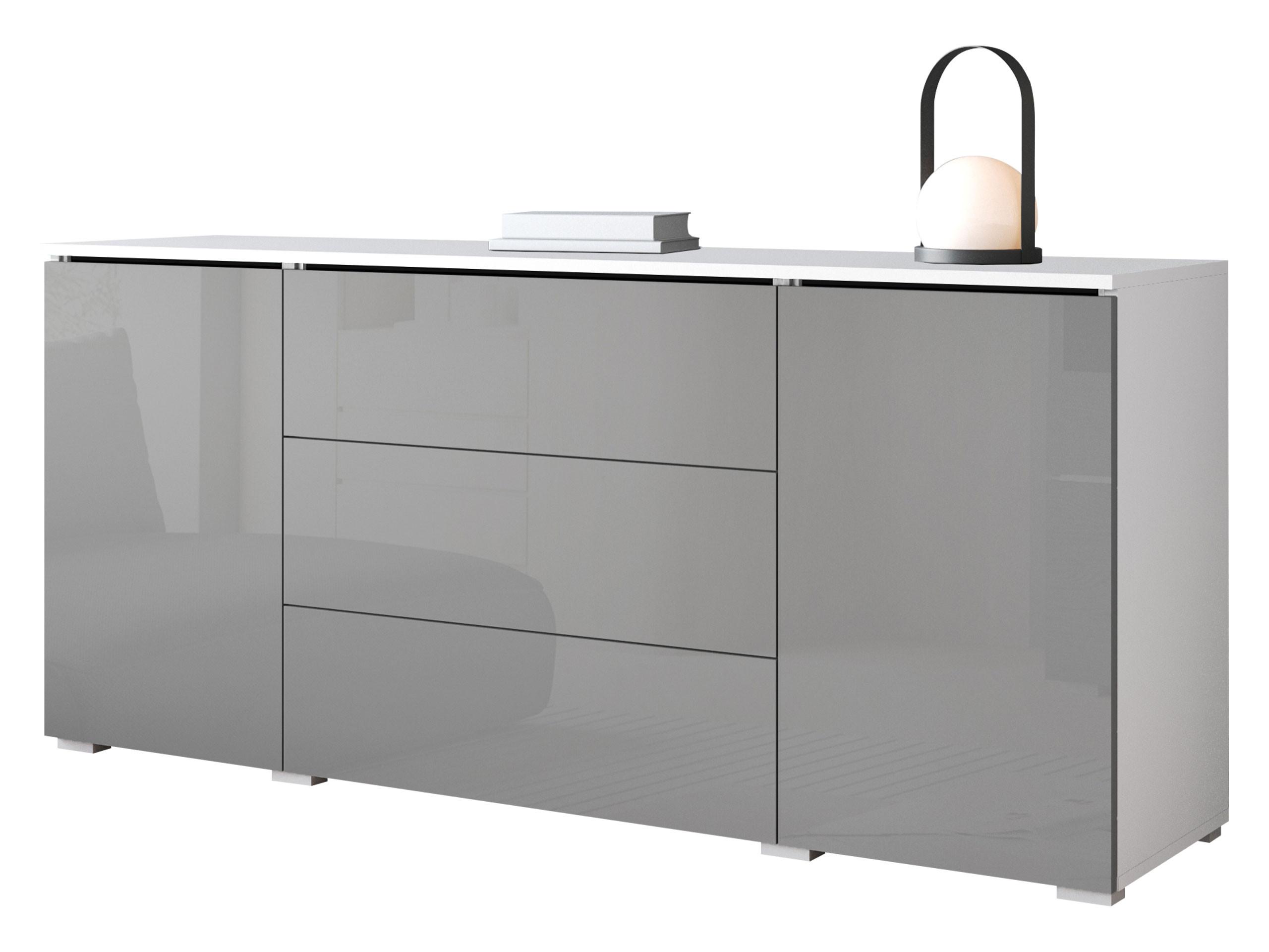 SIDEBOARD Vera 150 - Weiß Hochglanz/Weiß, Holzwerkstoff (150/66/40cm) - MIRJAN24