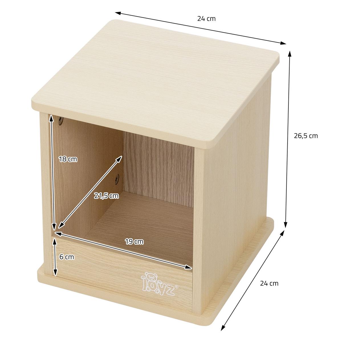 SITZGRUPPE Kinder - Naturfarben, Holz (58/50/58cm) - Joyz