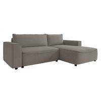 ECKSOFA Beliza, Seite: Rechts - Schwarz/Grau, Holz/Kunststoff (255/175cm) - MIRJAN24