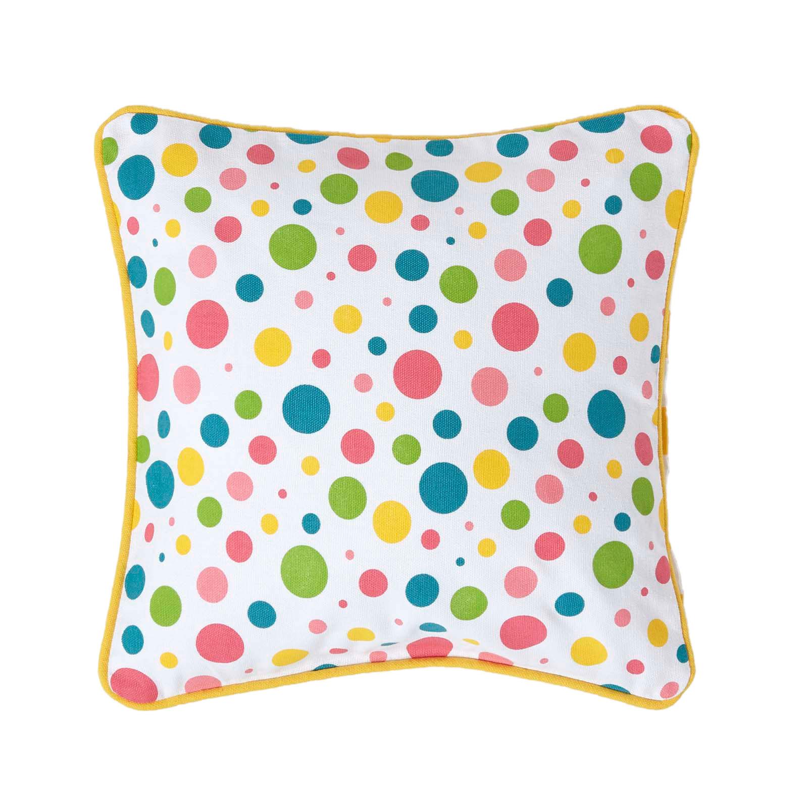 KISSENHÜLLE Bunte Punkte 30/30 cm, 100% Baumwolle - Multicolor, Textil (30/30cm) - Homescapes