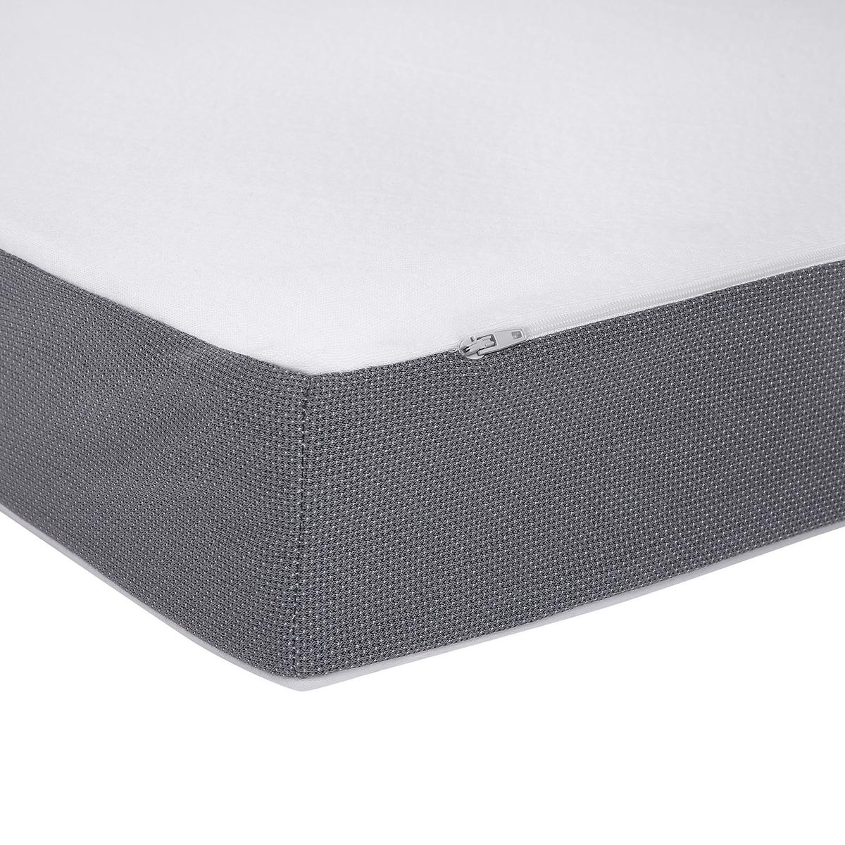 SCHAUMSTOFFMATRATZE medium 80/200/10 cm Piccolo - Weiß, Textil (80/200cm) - Beliani