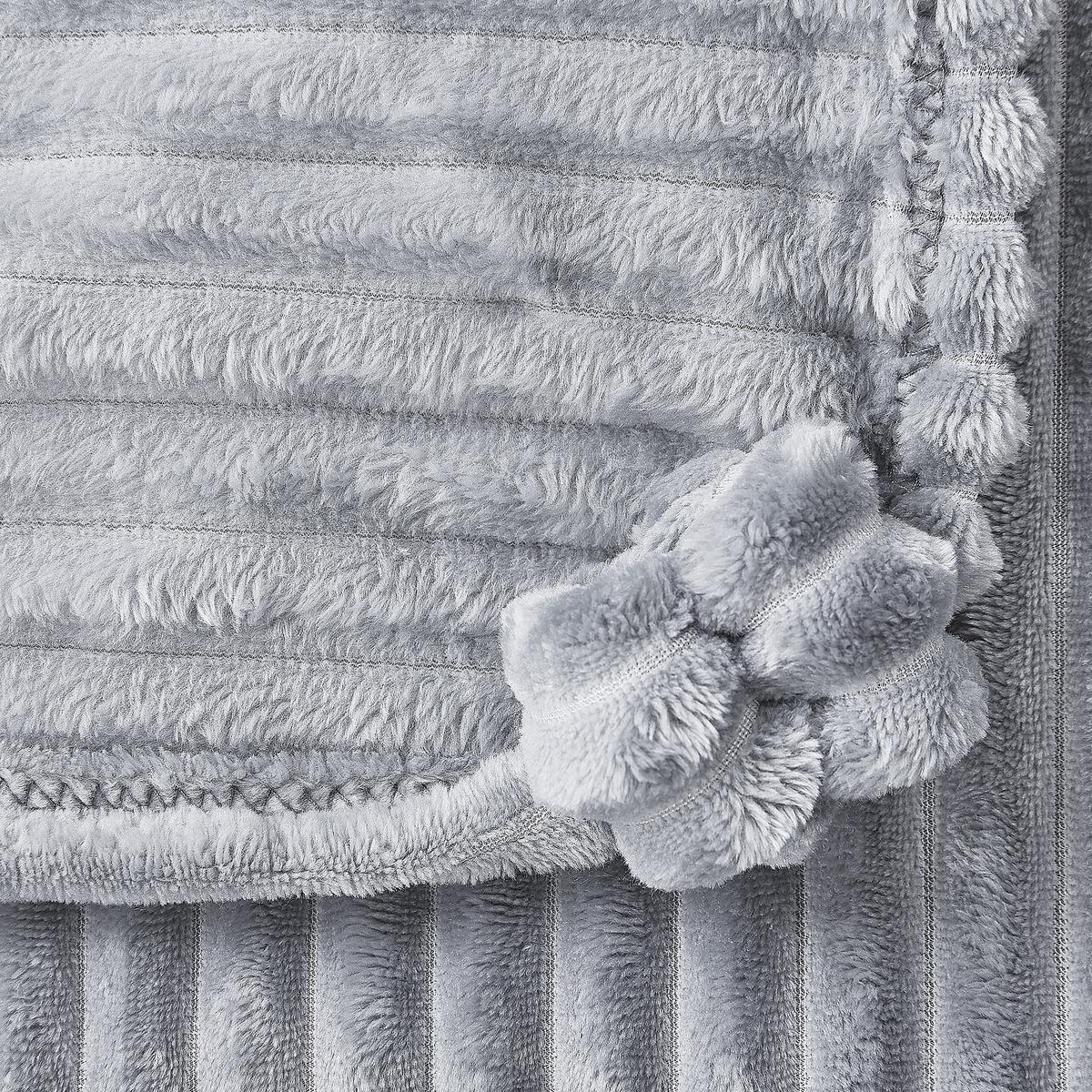 DECKE Grau Kaweri 150/200 cm - Grau, Textil (150/200cm) - Beliani