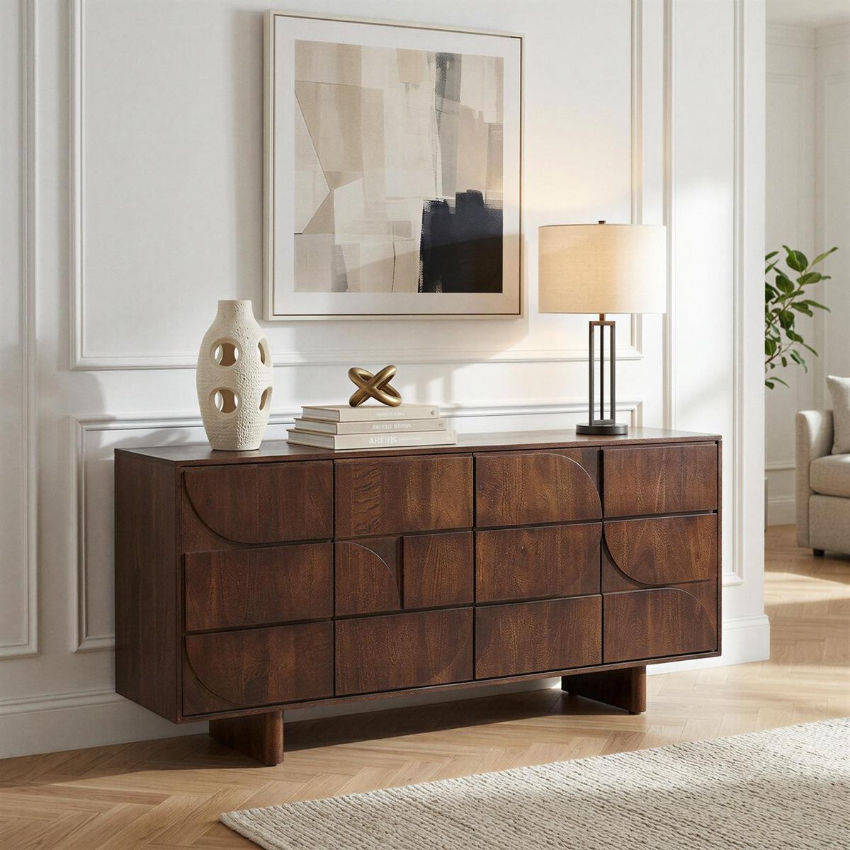 SIDEBOARD MAWARI braun - Braun, Holz (170/81/45cm) - IDIMEX