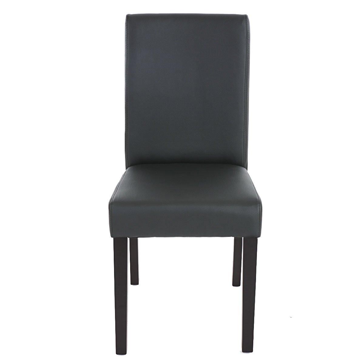 ESSZIMMERSTUHL Anthrazit 4er-Set - Anthrazit/Schwarz, Textil (43/90/56cm) - MCW