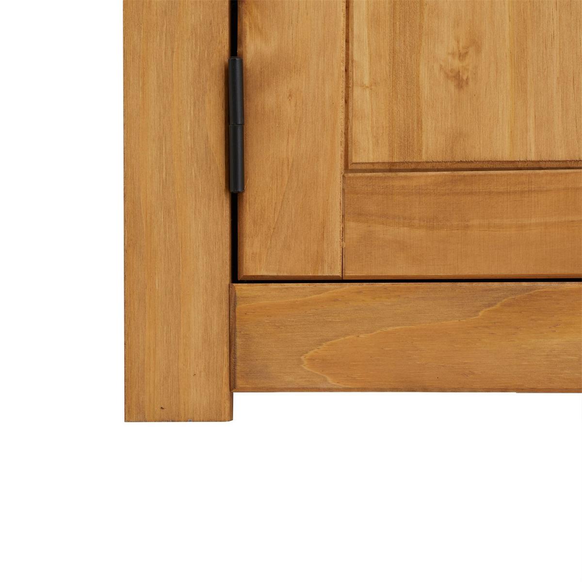 KLEIDERSCHRANK CANCUN gebeizt/gewachst - Kieferfarben, Holz (118/175/50cm) - CARO-Möbel