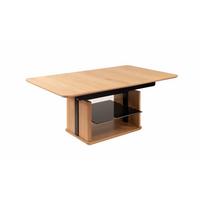 COUCHTISCH höhenverstellbar und ausziehbar Cissy 120x54x70 Wildeiche - Wildeiche/Schwarz, Holz (120/70/70cm) - 58aufmkessel