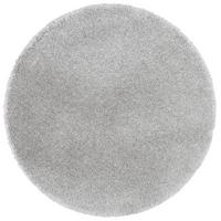 LUXUS HOCHFLOR SHAGGY TEPPICH DREAM RUND - Grau, Textil (133/133cm) - Snapstyle