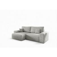 ECKSOFA Arona Xs Mit Schlaffunktion - Hellgrau, Holzwerkstoff/Textil (148/255cm) - Fun Möbel