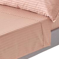 DAMAST-BETTLAKEN ohne Gummizug, 100% Ägyptische Baumwolle - Beige, Textil (270/300cm) - Homescapes