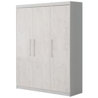 KLEIDERSCHRANK Maren 2 - Hellgrau, Holzwerkstoff/Metall (131/190/52cm) - Roba