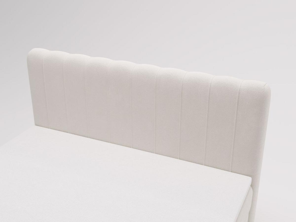 BOXBETT Osteno 180x200 Cremige - Creme, Holz/Textil (180/200cm) - Graingold