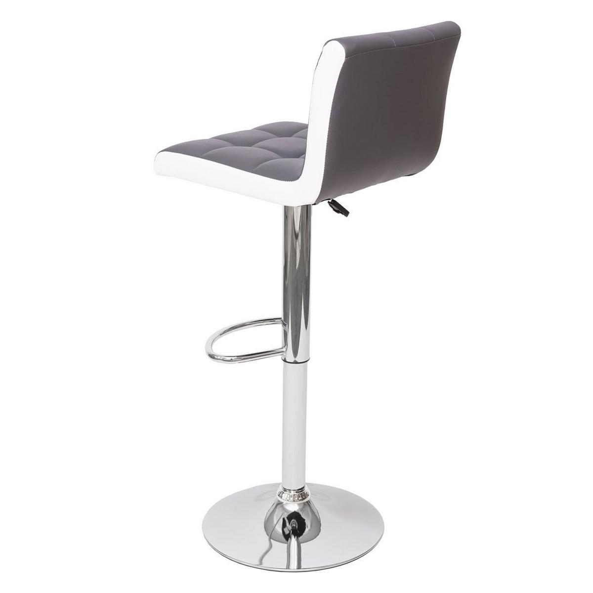 BARHOCKER Grau, Weiß 2er-Set - Weiß/Grau, Textil (38/107/41cm) - MCW