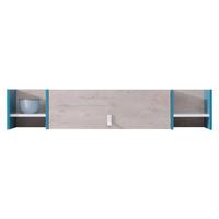 HÄNGESCHRANK Planet 12 - Blau/Eichefarben, Holzwerkstoff (125/25/24cm) - MIRJAN24