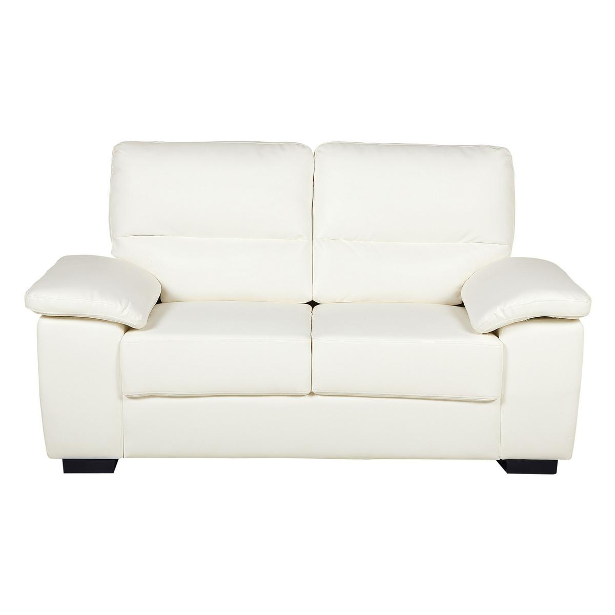 SOFA-SET 5-sitzer Kunstleder Beige Vogar - Beige, Kunststoff (195/90/74cm) - Beliani