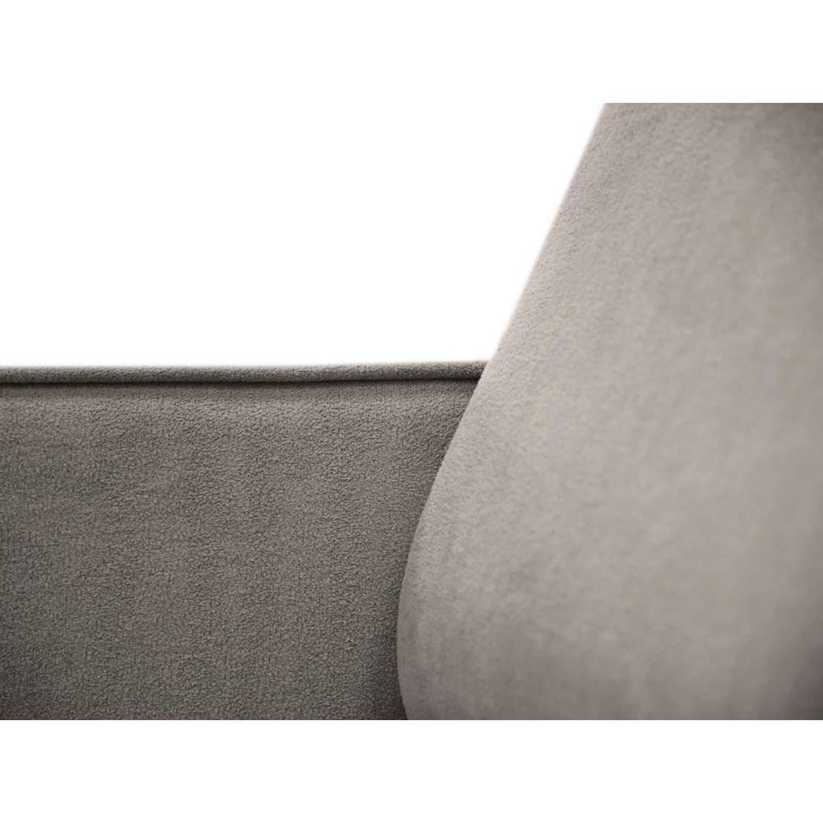 ECKSOFA ohne Schlaffunktion Pedro L cappuccino rechts - Schwarz/Cappuccino, Kunststoff/Textil (267/170cm) - Beautysofa