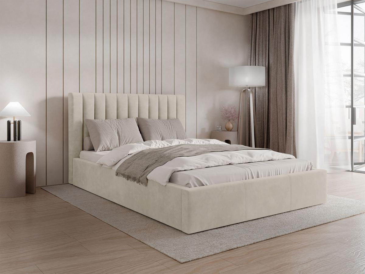 POLSTERBETT Cosmo - Beige/Naturfarben, Holz/Holzwerkstoff (140/200cm) - MIRJAN24