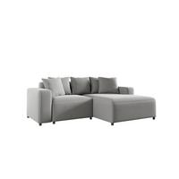 ECKSOFA Megan Xs In Salvador - Hellgrau, Holzwerkstoff/Textil (240/165cm) - Fun Möbel