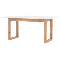 ESSTISCH weiß, Eiche Artisan 160/200 x 90cm, Küchentisch ausziehbar - Weiß/Eiche Artisan, Holzwerkstoff (90/160/75cm) - Furn.Design