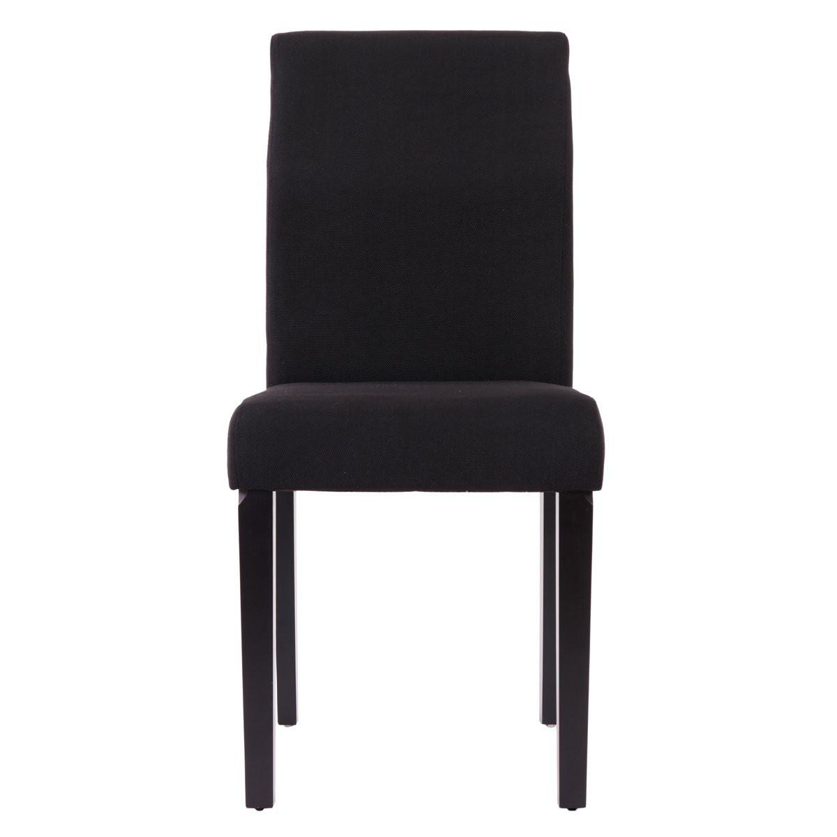 ESSZIMMERSTUHL Schwarz, Dunkelbraun 4er-Set - Dunkelbraun/Schwarz, Textil (43/90/56cm) - MCW