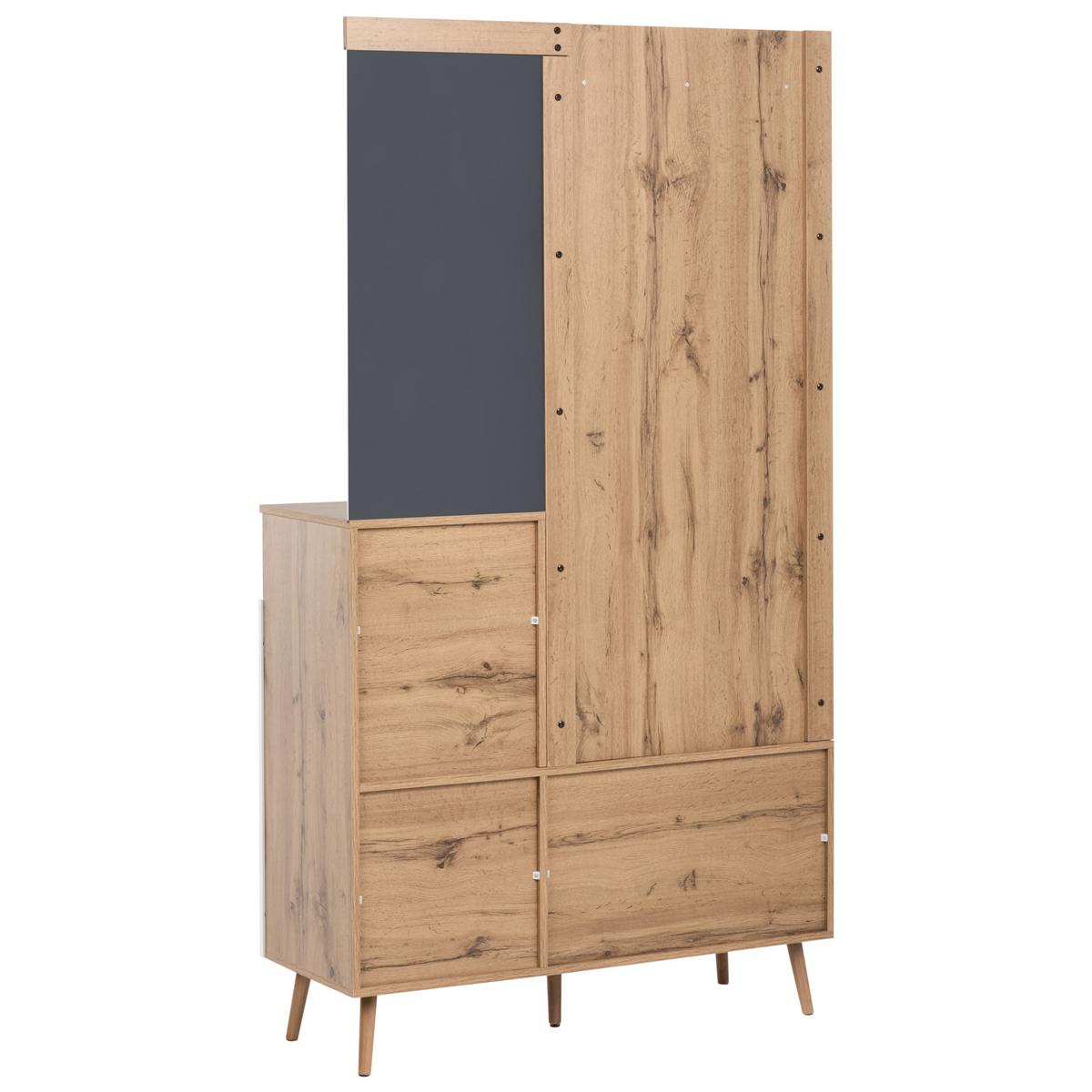 FLUR-SET Hellbraun Dorval - Hellbraun/Braun, Holzwerkstoff (94/190/38cm) - Beliani