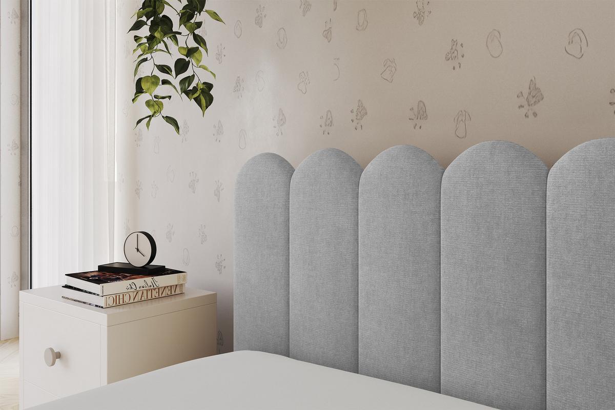 EINZELLBETT Jugendbett mit Bettkasten, Rechts - ARTY 80x200 Grau - Silberfarben, Holzwerkstoff/Textil (80/200cm) - ALTDECOR