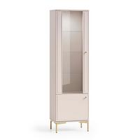 VITRINE Sélène Kaschmir - Beige, Holzwerkstoff (54/190/40cm) - Petits-meubles