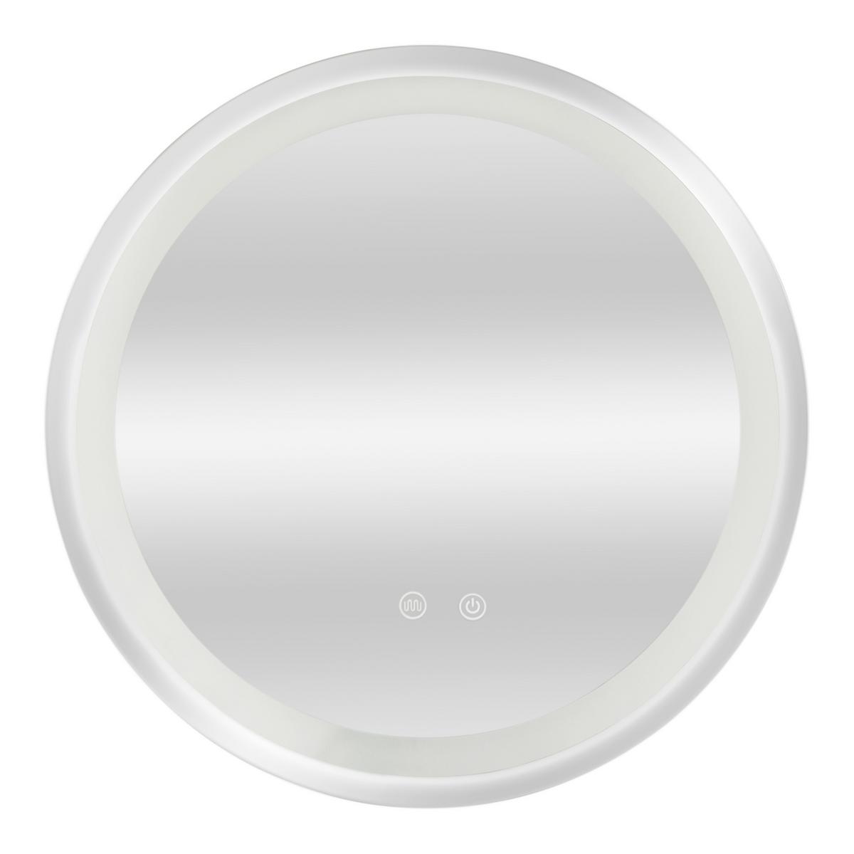 BADEZIMMERSPIEGEL Maratea - Silberfarben, Glas/Metall (50/50/3cm) - pro.tec
