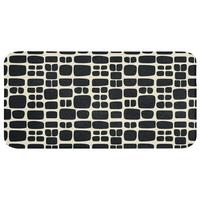 BADEMATTE Modern - Bio - Schwarz Badezimmerteppich 120x60 cm - Anthrazit, Textil (120/60cm) - OnlyWow