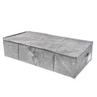 UNTERBETTKOMMODE - Grau, Textil (75.5/39/16cm)