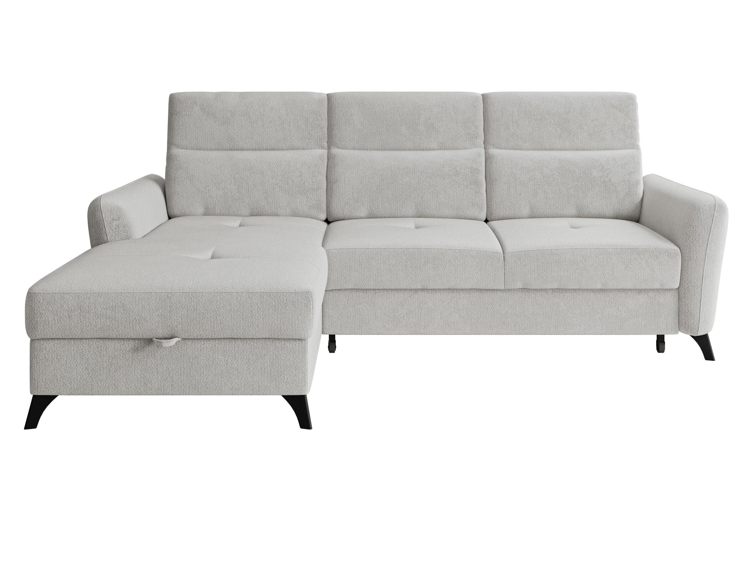 ECKSOFA Talia, Seite: Links LC-2R - Hellgrau/Schwarz, Holz/Kunststoff (238/167cm) - MIRJAN24