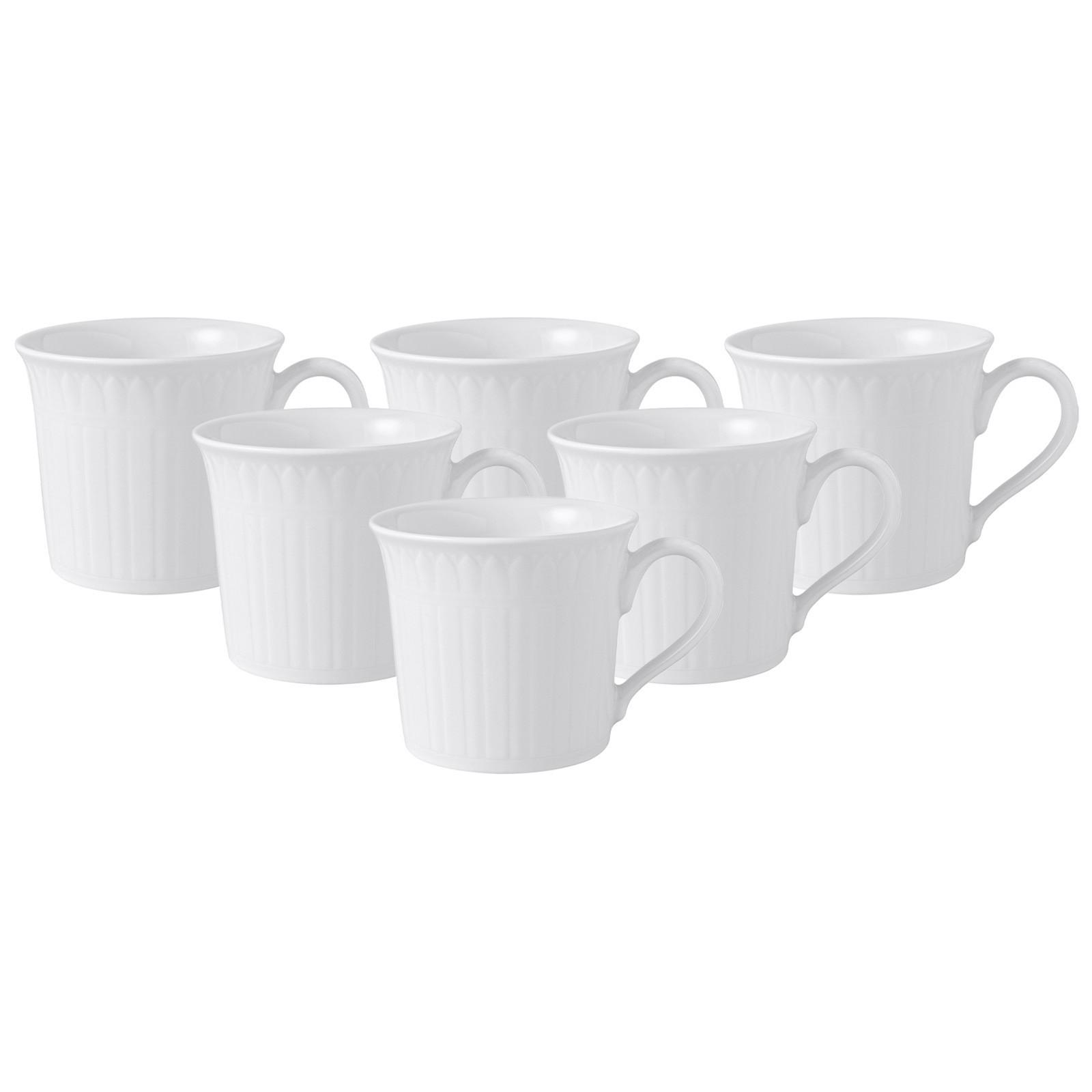 KAFFEE- / TEETASSE Cellini weiß 200 ml 6er Set - Weiß, Keramik (0.2L) - Villeroy & Boch