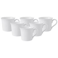 KAFFEE- / TEETASSE Cellini weiß 200 ml 6er Set - Weiß, Keramik (0.2L) - Villeroy & Boch