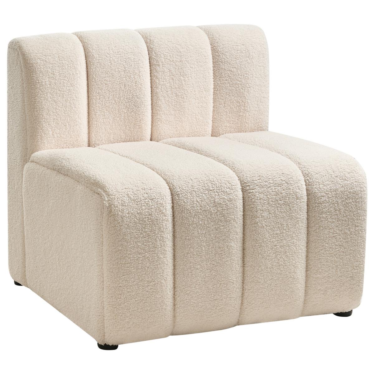 SESSEL Hellbeige Kage - Beige, Textil (80/76/74cm) - Beliani